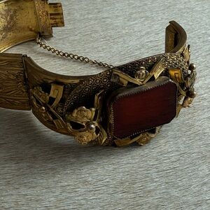 Vintage Gold and Brown Bracelet